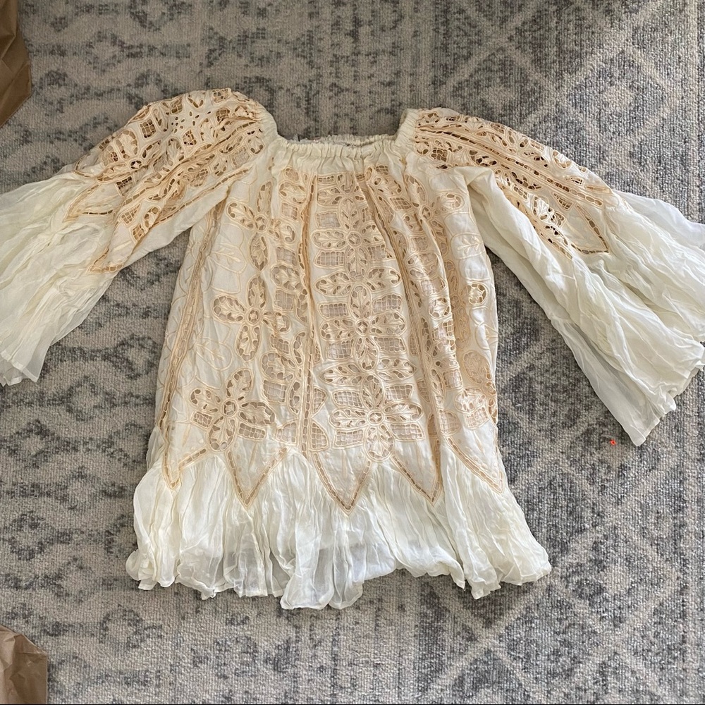 Free People Daisy Cutwork mini dress